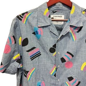 Take Pride Geometric Pride Flag Shirt XL